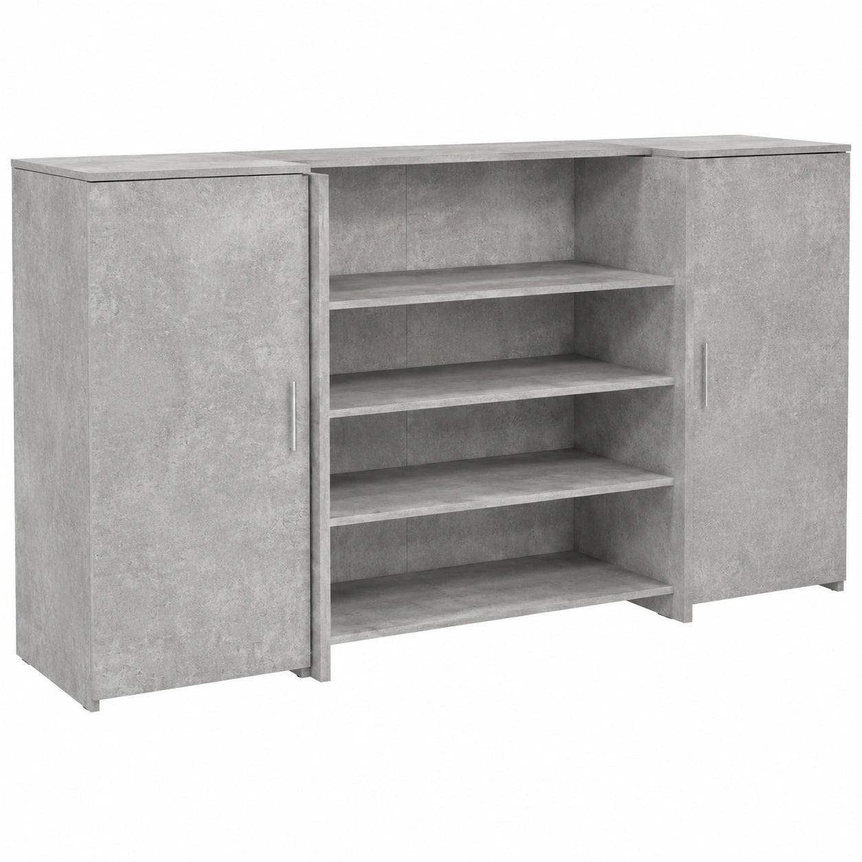 Mostrador de Recepción de Oficina Color Gris Hormigón 200x50x103,5 cm