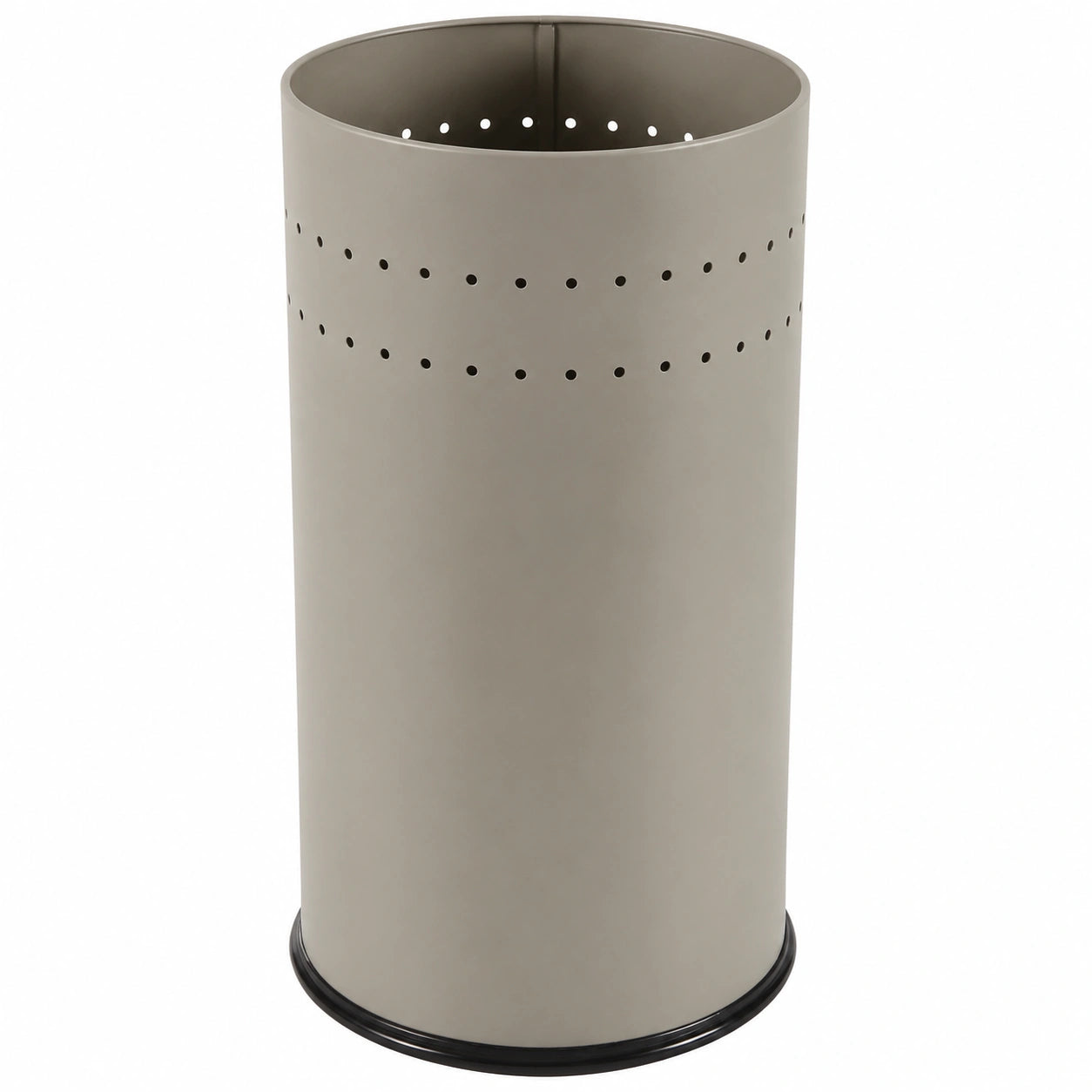 Porta Paraguas Moderno de Metal Beige para Entrada, Dormitorio o Hall, 50x23x23 cm