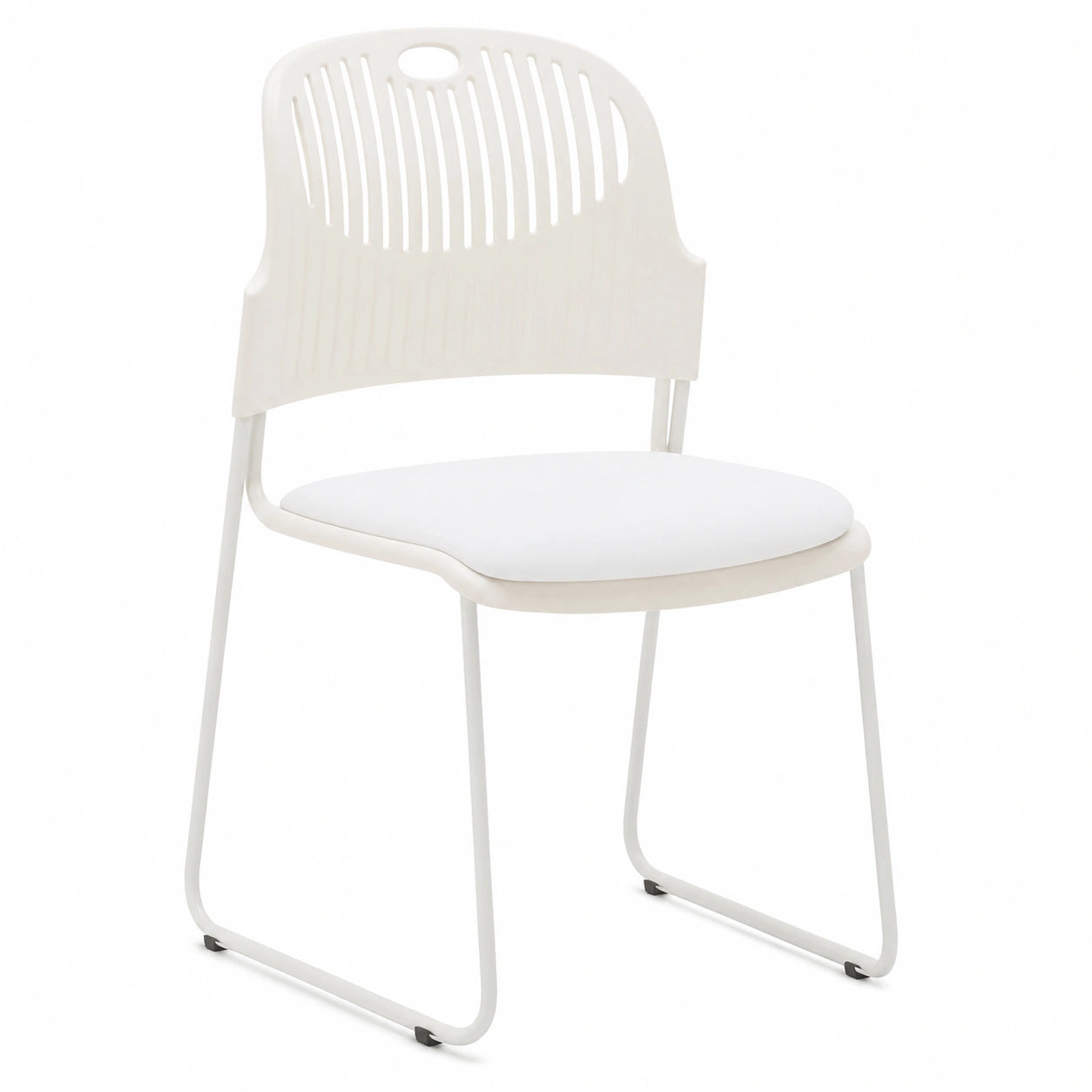 Juego de 2 Sillas de Oficina Blancas, Ergonómicas y Duraderas