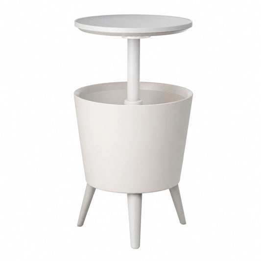 Mesa Nevera Iluminada para Jardín Keter, Color Blanco