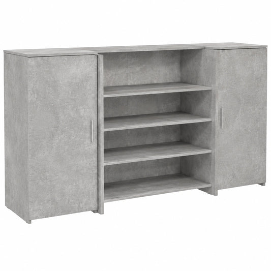 Mostrador de Recepción de Oficina Color Gris Hormigón 200x50x103,5 cm
