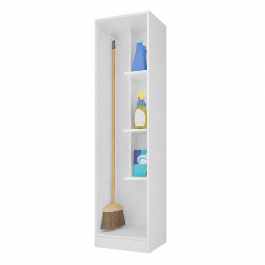 Armario Multiusos Blanco con Estantes Ajustables 170x35x32 cm
